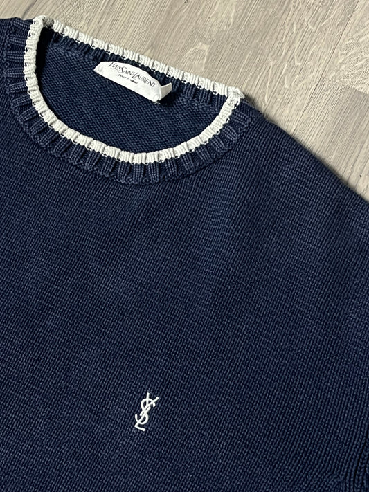 vintage Yves Saint Laurent knittedsweater {XL}