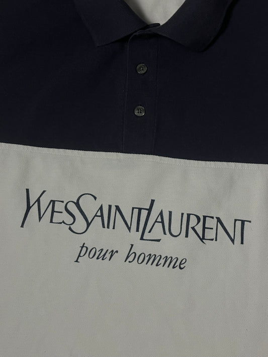 vintage Yves Saint Laurent spellout polo {XL}