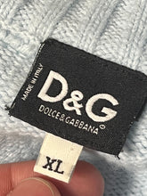 Load image into Gallery viewer, vintage babyblue Dolce &amp; Gabbana sweatjacket {XL}
