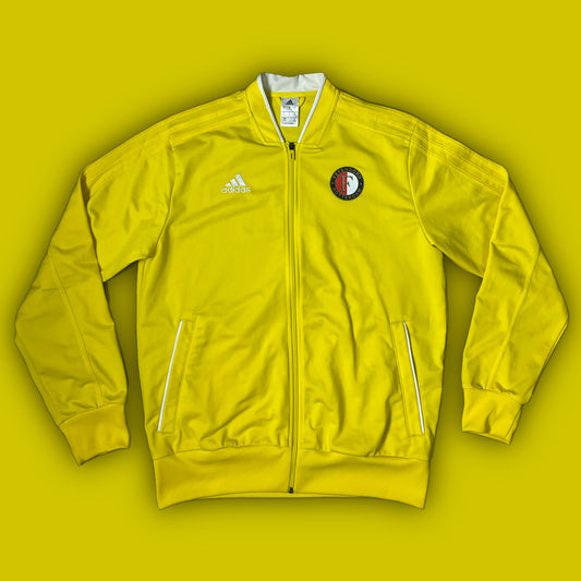 yellow Adidas Feyernord Rotterdam windbreaker {L}