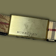 Lade das Bild in den Galerie-Viewer, vintage reversible Burberry belt fullset
