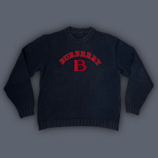 vintage Burberry knittedsweater {S}