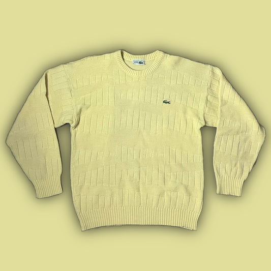 vintage yellow Lacoste knittedsweater {L}