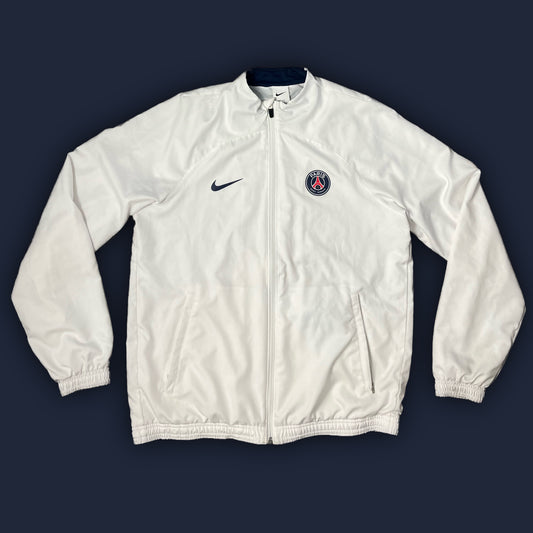 white Nike PSG Paris Saint Germain windbreaker {M}