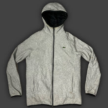 Load image into Gallery viewer, grey reversible Lacoste sweatjacket {S}
