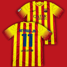 Carica l&#39;immagine nel visualizzatore di Gallery, vintage Nike Fc Barcelona NEYMAR11 2013-2014 away jersey {M}
