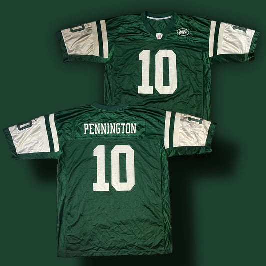 vintage Reebok JETS PENNINGTON10 Americanfootball jersey NFL {XL}