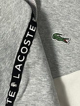 Load image into Gallery viewer, grey/black Lacoste sweatjacket {L}
