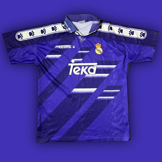 vintage Kelme Real Madrid 1996-1997 away jersey {L-XL}