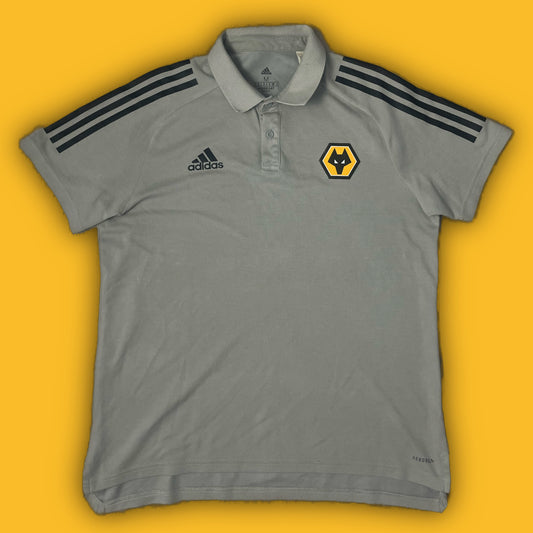 grey Adidas Wolverhampton Wanderers polo {M}