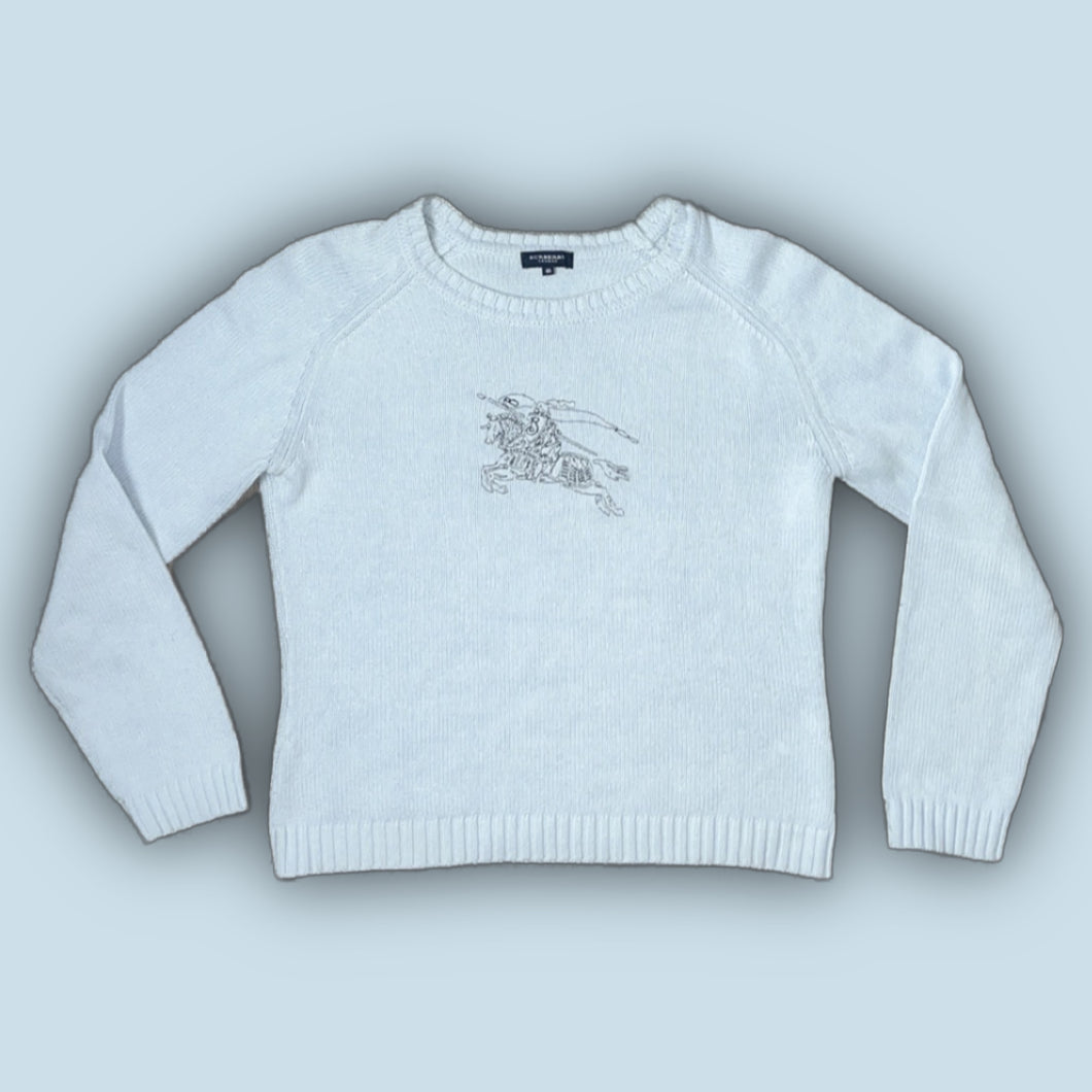 vintage babyblue Burberry knittedsweater {S}