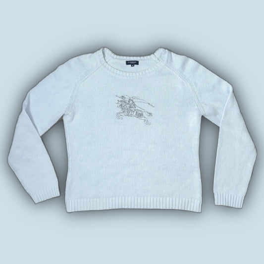 vintage babyblue Burberry knittedsweater {S}