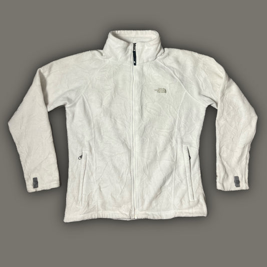 white North Face fleecejacket {M}