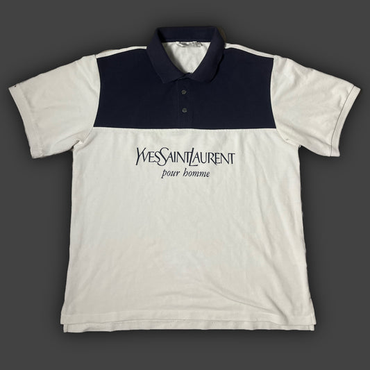 vintage Yves Saint Laurent spellout polo {XL}