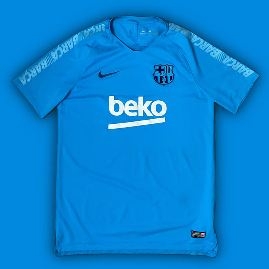 blue Nike Fc Barcelona trainingsjersey {L}