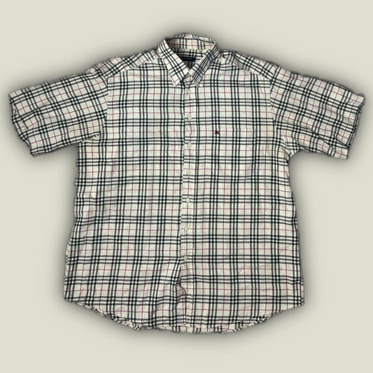 vintage Burberry short sleeve shirt {XL}