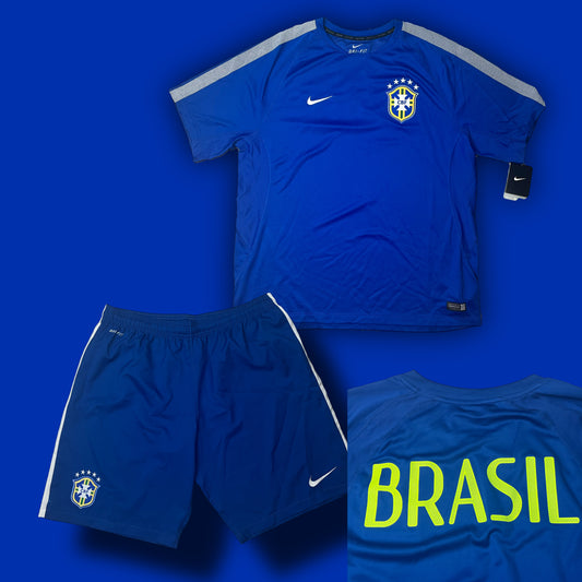 vintage Nike Brasil jersey training-set 2014 DSWT {XL}