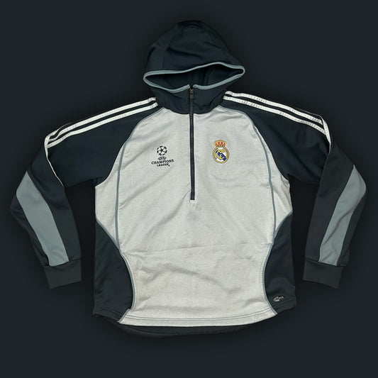 vinatge Adidas Fc Real Madrid 1/2 halfzip trackjacket