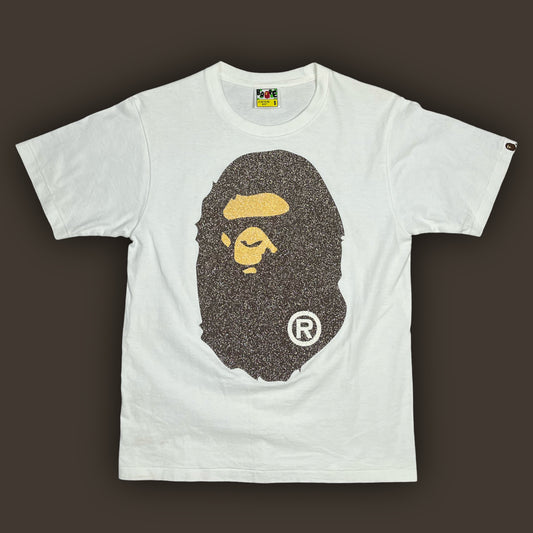vintage BAPE a bathing ape t-shirt zirconia {S}