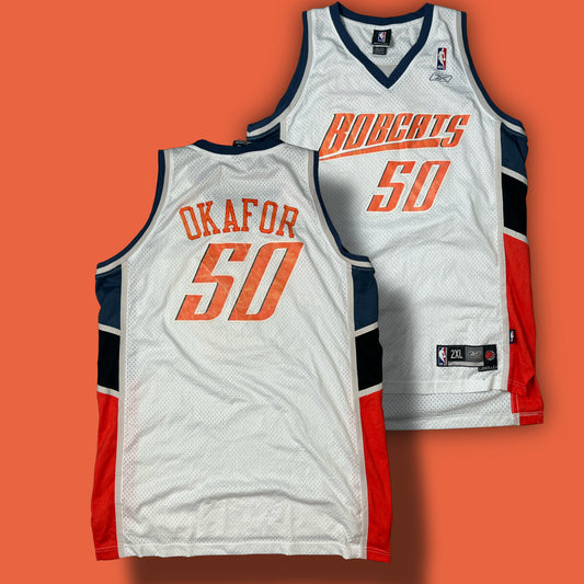 vintage Reebok Bobcats OKAFOF 50 jersey {XL}