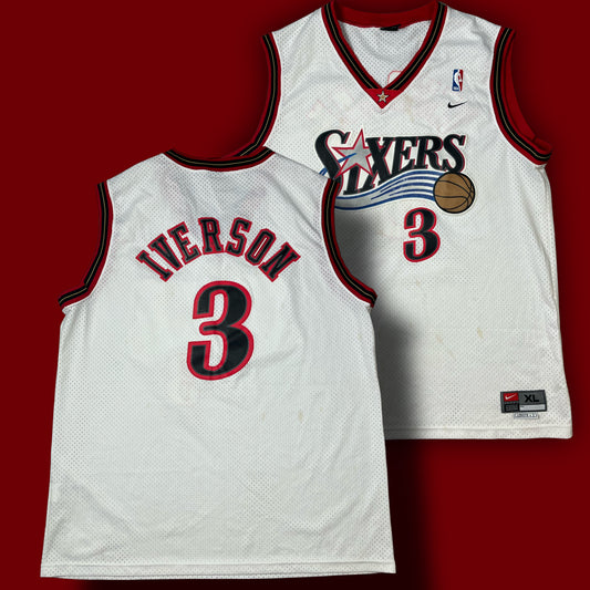 vintage Nike Sixers IVERSON 3 jersey {XL}