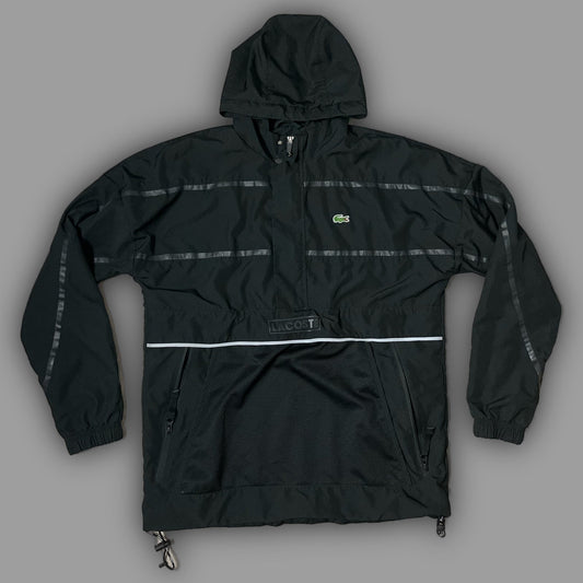 black Lacoste halfzip windbreaker {S} - 439sportswear
