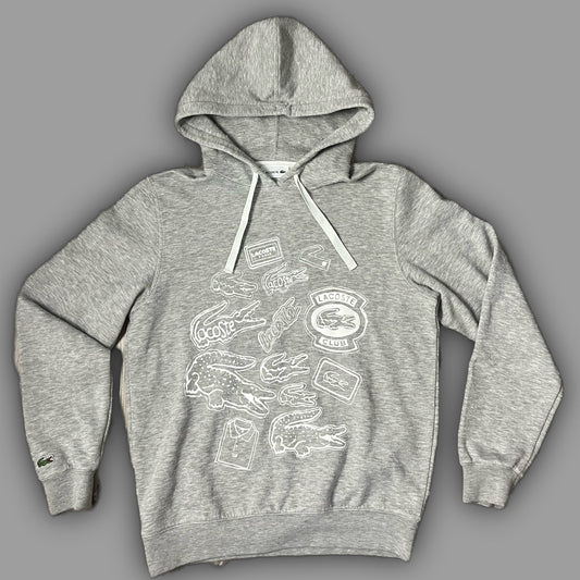 grey Lacoste hoodie {M} - 439sportswear