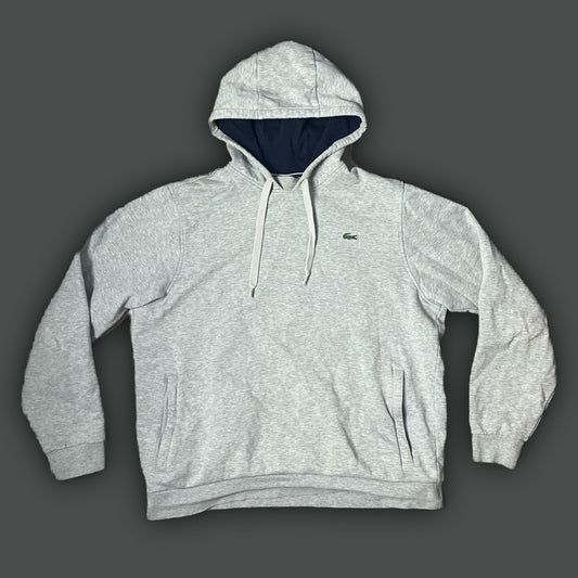 grey Lacoste hoodie {XL} - 439sportswear