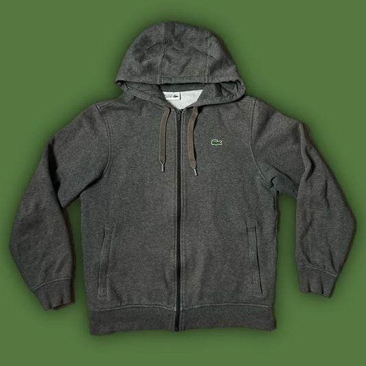 grey Lacoste sweatjacket {M} - 439sportswear