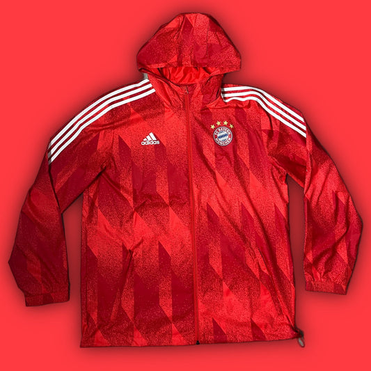 red Adidas Fc Bayern Munich windbreaker {L} - 439sportswear