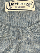 Φόρτωση εικόνας στο εργαλείο προβολής Συλλογής, vintage babyblue Burberry knittedsweater Burberry
